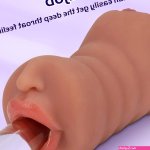 : 3 in 1 Pocket Pussy Deep Throat Blowjob Stroker with TeethTongue Realistic Pocket Pussies with 3D Realistic Textured Vagina Tight Anus Oral Adult Sex Toys for Men Masturbation LEOSUMMER :
