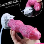 7.08-Inch Ejaculating Dragon Knot Dildo Weird Fantasy Sex Toy