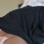 Black Muslim teen gets her pussy filled with cum by a BWC