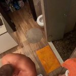 Girl Deep Sucks Cock In The Bathroom Fucks In Different Poses And Receives Cumshot On Pussy