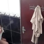 He paid to film the lesbian sucking and fucking in the bars bathroom.