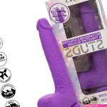 Studs 7 Rechargeable Gyrating Thrusting Silicone Suction Cup Dildo With Balls By CalExotics