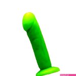 Buy the Lime Green Vamp Silicone Dildo Vibrating Strap-On Harness Kit with 3-speed