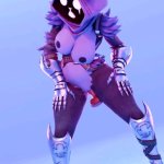 Epic Games Raven Team Leader Almost Naked Animated