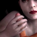 Alcina Dimitrescu gives a handjob in POV