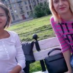 Two amateur pretty chicks are picked up for crazy threesome sex