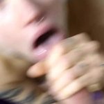 Milk bath! Squirting milk out of my boobs while giving him a blowjob