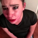 Bitch gets her throat fucked by hand hard face slaps due to her attitude