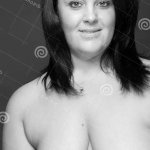 Nude Mature Plus Sized Woman Stock Photo