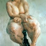 Jenny Savilles Propped 1992. In her essay Visual Pleasure and