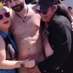 CFNM naked men got jerked in public