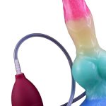 : Monster Dildo Silicone LGBT Suction Cup Onahole G Spot Anal Stimulation Adult Toy Thick Dildos Vibrator Massager Stimulator for Women Couple Rainbow Dash OH-MO-007-B : Health Household