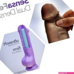 Au Naturel Jerome Dildo 8.5in wBalls Chocolate Blush